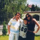 Jarek z dziećmi - Natalią i Piotrem